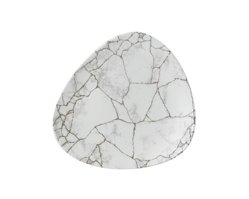 Тарелка мелкая треугольная 22,9см, без борта, цвет Kintsugi Agate Grey, Studio Prints KTAGTR91