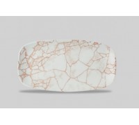 Блюдо прямоугольное CHEFS 29,8х15,3см, без борта, цвет Kintsugi Coral, KTAMXO111