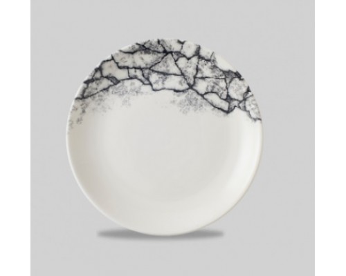 Тарелка мелкая 16,5см, без борта, цвет Kintsugi Quartz Black KAQBEVP61