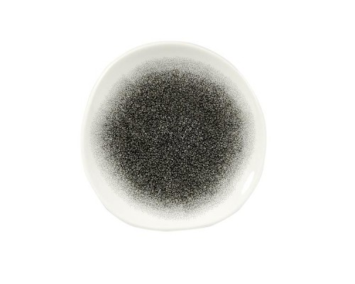 Тарелка мелкая Волна 18,6см, без борта, цвет Raku Quartz Black, Studio Prints RKBQOG71