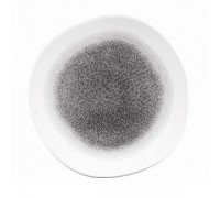 Тарелка мелкая Волна 26,4см, без борта, цвет Raku Quartz Black, Studio Prints RKBQOG101