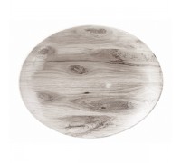 Блюдо овальное 19,7х16см, без борта, Textured Prints, цвет Sepia Wood WSEOP71