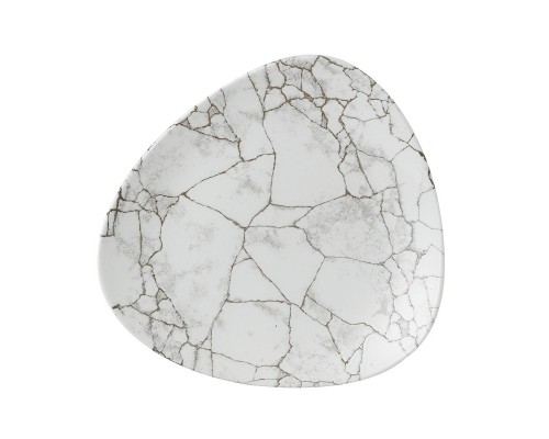 Тарелка мелкая треугольная 26,5см, без борта, цвет Kintsugi Agate Grey, Studio Prints KTAGTR101