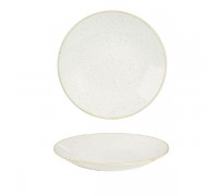 Тарелка глубокая 22,5см h2,7см, без борта, Stonecast, цвет Barley White SWHSPD221