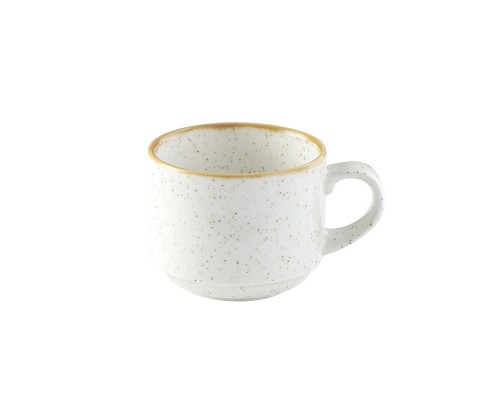 Чашка чайная стекбл 220мл Stonecast, цвет Barley White SWHSVSC81