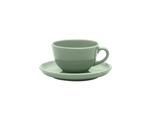 Пара чайная FLAT Shape MATCHA (чашка 200мл и блюдце 14см) Oxford 136122, AO04-1A04