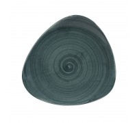 Тарелка мелкая треугольная 22,9см, без борта, Stonecast Patina, цвет Rustic Teal PATRTR91