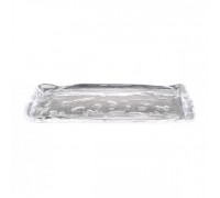 Блюдо стеклянное «Лед» прозрачное 34х11см h2см, Frost XGLAS-340