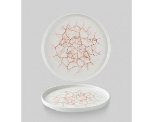 Тарелка мелкая 21см, h2см с прямым бортом, Chefs Plate, цвет Kintsugi Coral, KTAMWP211