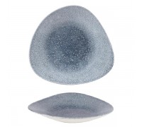 Салатник треугольный мелкий 27,8х19,8см, цвет Raku Topaz Blue, Studio Prints RKTBTB271