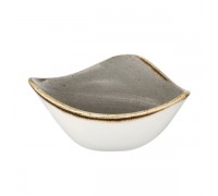 Салатник треугольный 0,26л d15,3см, без борта, Stonecast, цвет Peppercorn Grey SPGSTRB61
