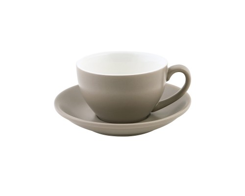 Чашка чайная 200мл (блюдце 14см), BEVANDE цвет Stone 978356