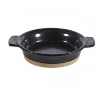 Блюдо глубокое d12см 0,17л, с ручками, керамика, Igneous Black ZCBKIGID1