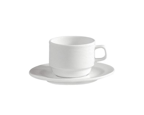 Чашка чайная 210мл Coral, стэкбл (блюдце 15см) 0001300550000