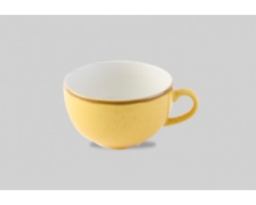 Чашка Cappuccino 340мл Stonecast, цвет Mustard Seed Yellow SMSSCB281