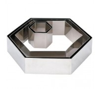Форма кондитерская Шестиугольник 9х10см h 4см, s/s CRHN6