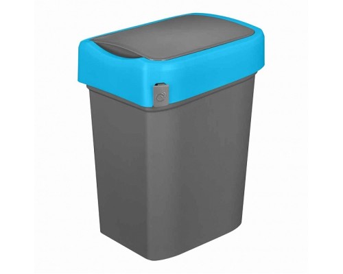 Бак для мусора SMART BIN 50л (430x330x630мм), с крышкой маятник (синий) 434258117