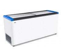 ЛАРЬ МОРОЗИЛЬНЫЙ GELLAR FG 700 С ПРЯМОЕ СТЕКЛО СИНИЙ