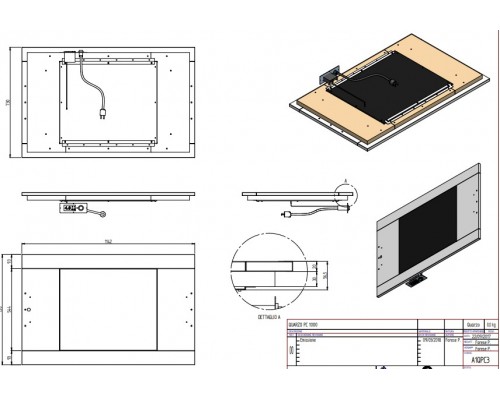 ПОВЕРХНОСТЬ ТЕПЛОВАЯ QUARZO PC 1000 ВСТР. ЦВЕТ 1114