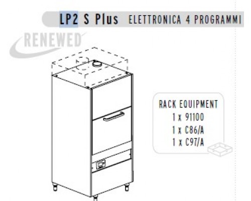 МАШИНА КОТЛОМОЕЧНАЯ DIHR LP2 S PLUS ELETTRONICA+DDE+XP