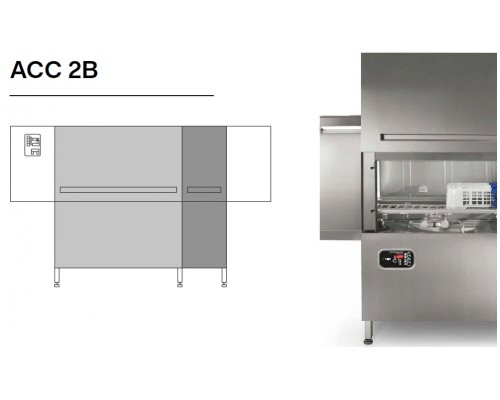 МАШИНА Д/МОЙКИ ЯЩИКОВ COMENDA ACC2B LR/УВЕЛ. ПРОЕМ/ДОП. МОЩ./ДОЗАТОРЫ