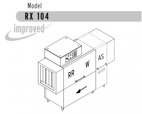 МАШИНА ПОСУДОМОЕЧНАЯ DIHR RX 104 AS DX+DR64