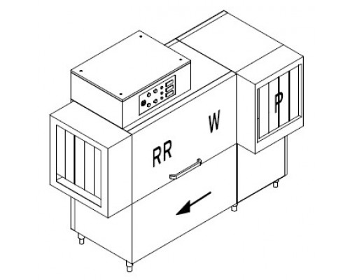 МАШИНА ПОСУДОМОЕЧНАЯ DIHR RX 184 LC DX+DDE+HR10+DR69