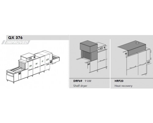 МАШИНА ПОСУДОМОЕЧНАЯ DIHR QX 376 SX+HRF20+DRF69/2 ЧАСТИ