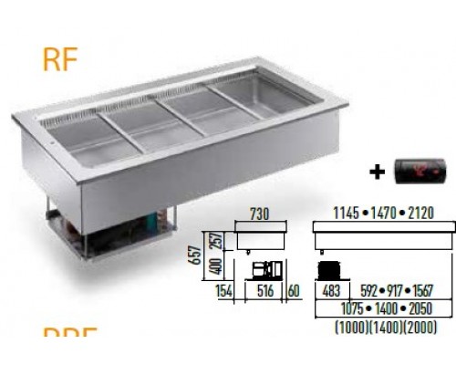 ПРИЛАВОК ХОЛОД. ENOFRIGO RF BASE 1000 ВСТРАИВАЕМЫЙ