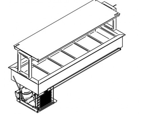 ПРИЛАВОК ХОЛОД. ENOFRIGO DOGE SVT FISSA 2000 RF ВСТР.