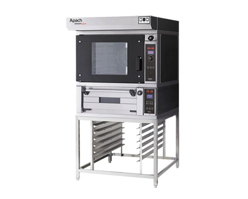 ПЕЧЬ КОНВЕКЦИОННАЯ С ПОДОМ НА ПОДСТАВКЕ С НАПРАВЛЯЮЩИМИ APACH BAKERY LINE K5TS DP+E218PA