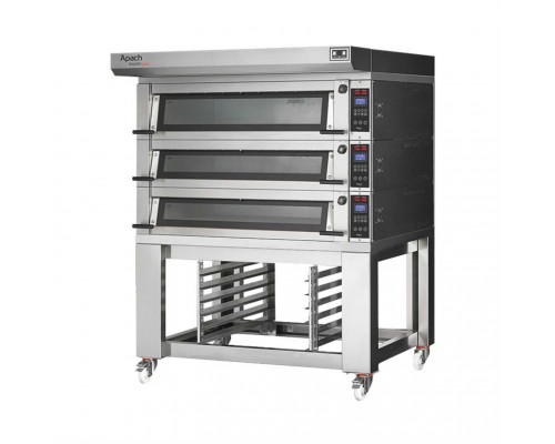 ПЕЧЬ ПОДОВАЯ С ПОДСТАВКОЙ С НАПРАВЛЯЮЩИМИ APACH BAKERY LINE E4LK2S DPBI-T