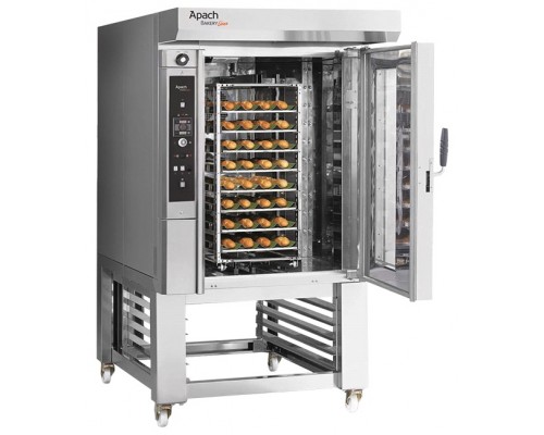 ПЕЧЬ МИНИРОТАЦИОННАЯ ГАЗОВАЯ С ПОДСТАВКОЙ С НАПРАВЛЯЮЩИМИ APACH BAKERY LINE C46CS DPTA