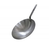 Сковорода Wok d 35,5см h8,5см, белая сталь Carbone Plus 5114.35