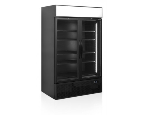 ШКАФ ХОЛОДИЛЬНЫЙ СО СТЕКЛОМ TEFCOLD FSC1200H BLACK