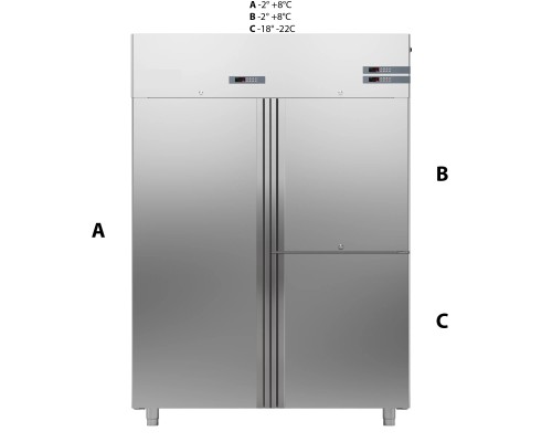 ШКАФ КОМБИНИРОВАННЫЙ 1400 ЛИТРОВ APACH CHEF LINE LCK140N2M1D3