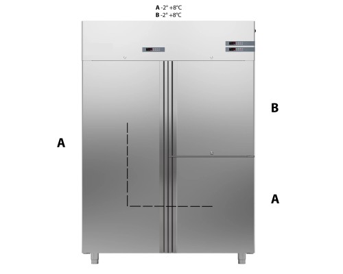 ШКАФ КОМБИНИРОВАННЫЙ 1400 ЛИТРОВ APACH CHEF LINE LCK140N2D3