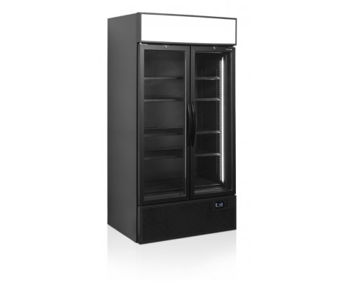 ШКАФ ХОЛОДИЛЬНЫЙ СО СТЕКЛОМ TEFCOLD FSC1000H BLACK