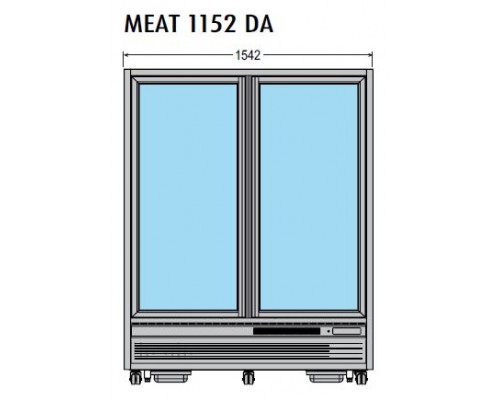 ШКАФ ХОЛОД.ОСТРОВ. TECFRIGO MEAT 1152 DA СЕРЕБ.