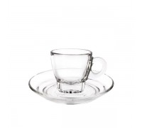 Блюдце d12см Caffe, стекло 1P02472