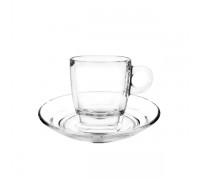 Блюдце d14,5см Caffe, стекло 1P02471