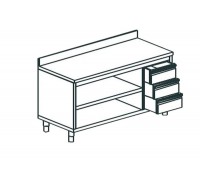 СТОЛ ПРОИЗВОДСТВЕННЫЙ ЗАКРЫТЫЙ С 3-Х СТОРОН APACH CHEF LINE LWC717SH2UDR