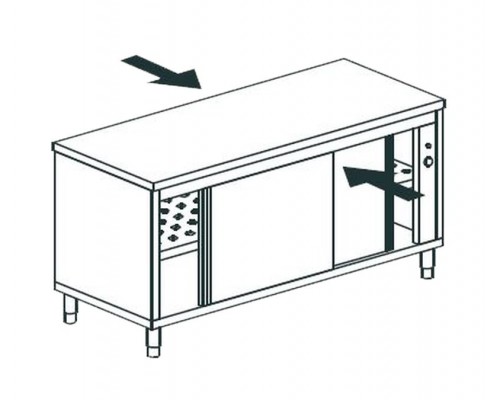СТОЛ ТЕПЛОВОЙ СКВОЗНОЙ APACH CHEF LINE LHC621SH2PT