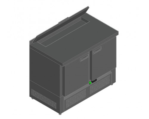 СТОЛ ДЛЯ САЛАТОВ HICOLD SLE2-11SN (1/6) З С КРЫШК.