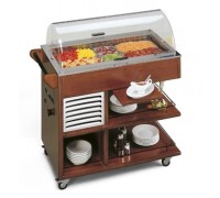 ТЕЛЕЖКА СЕРВ.ОХЛ. TECFRIGO CARRELLINO 10 ТЕМН.ОРЕХ
