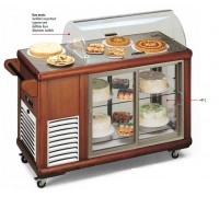 ТЕЛЕЖКА СЕРВ.ОХЛ. TECFRIGO CARRELLINO 250 ТЕМН.ОРЕХ