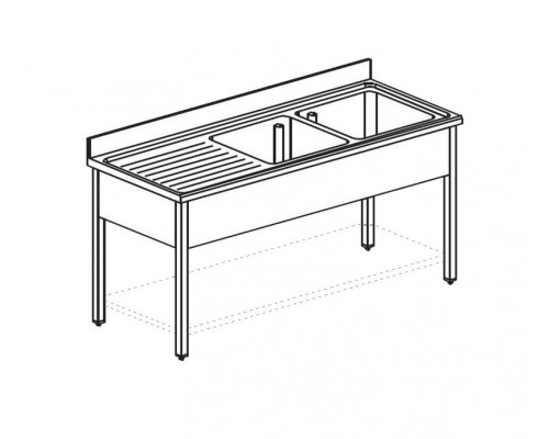 ВАННА МОЕЧНАЯ APACH CHEF LINE L2S166-54LW