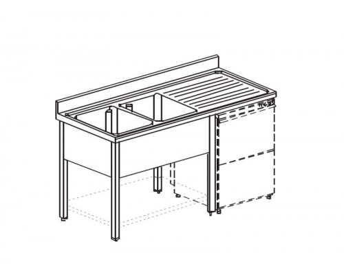 ВАННА МОЕЧНАЯ APACH CHEF LINE L2S167-45RWSHD