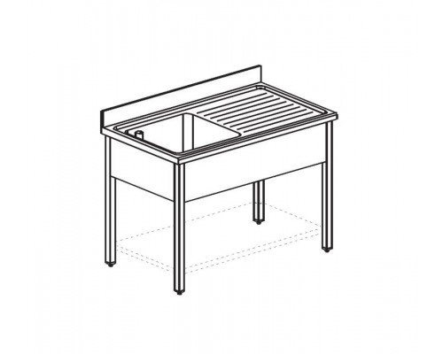 ВАННА МОЕЧНАЯ APACH CHEF LINE LS137-55RWSH