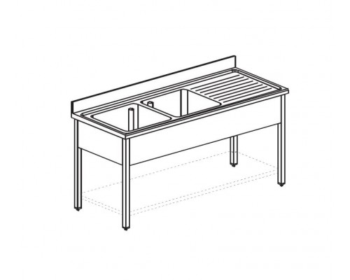 ВАННА МОЕЧНАЯ APACH CHEF LINE L2S166-54RWSH